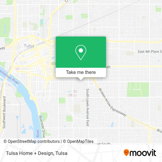 Tulsa Home + Design map