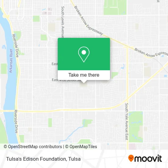 Tulsa's Edison Foundation map