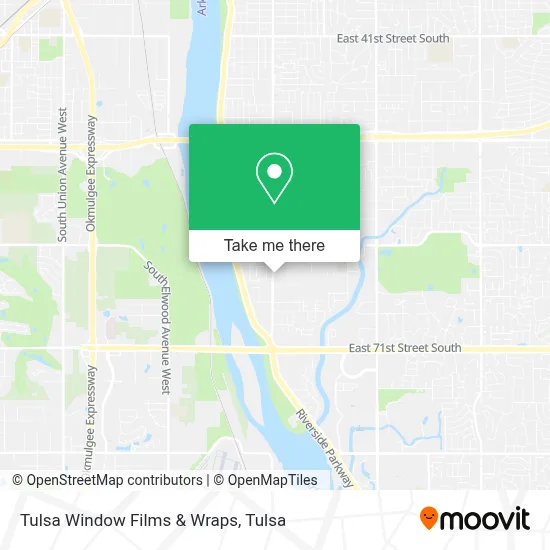 Tulsa Window Films & Wraps map
