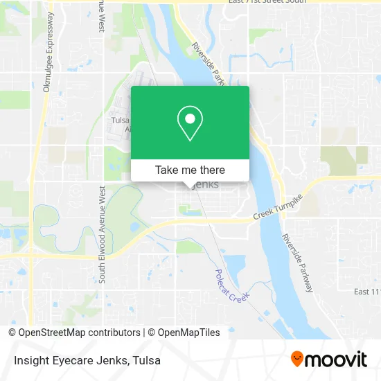 Insight Eyecare Jenks map
