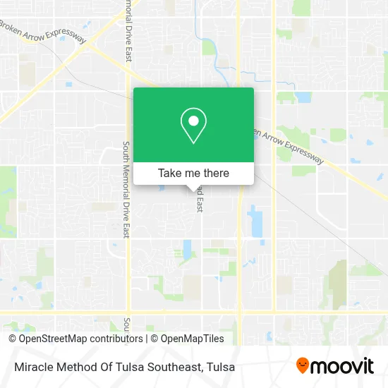 Miracle Method Of Tulsa Southeast map