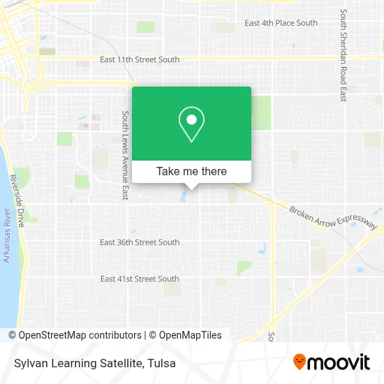 Sylvan Learning Satellite map