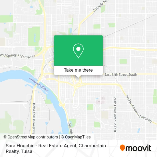 Sara Houchin - Real Estate Agent, Chamberlain Realty map