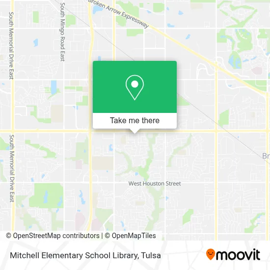 Mitchell Elementary School Library map