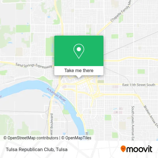 Tulsa Republican Club map