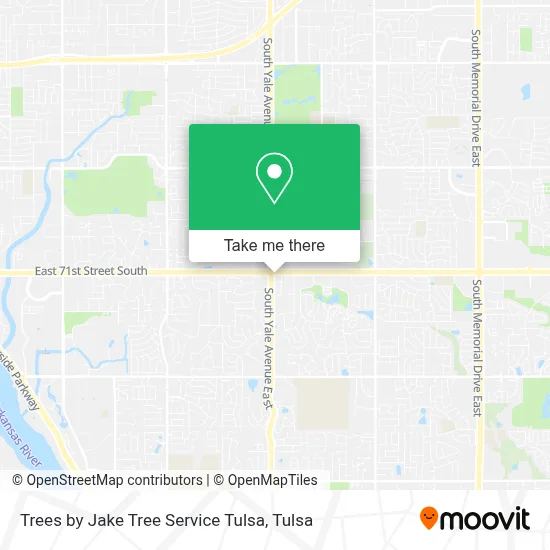 Trees by Jake Tree Service Tulsa map