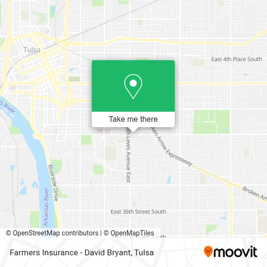 Farmers Insurance - David Bryant map