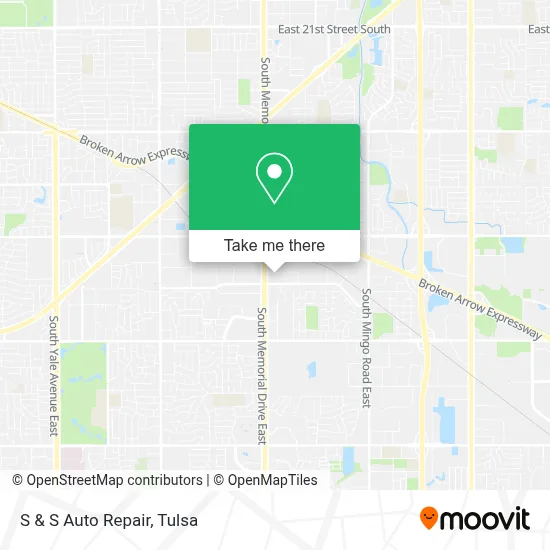S & S Auto Repair map