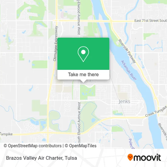 Brazos Valley Air Charter map