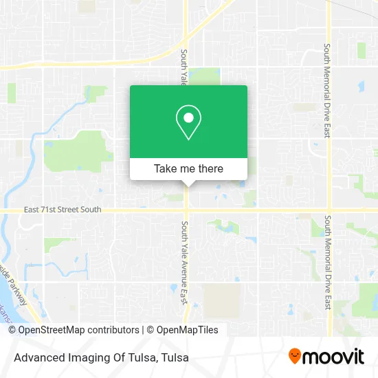 Advanced Imaging Of Tulsa map