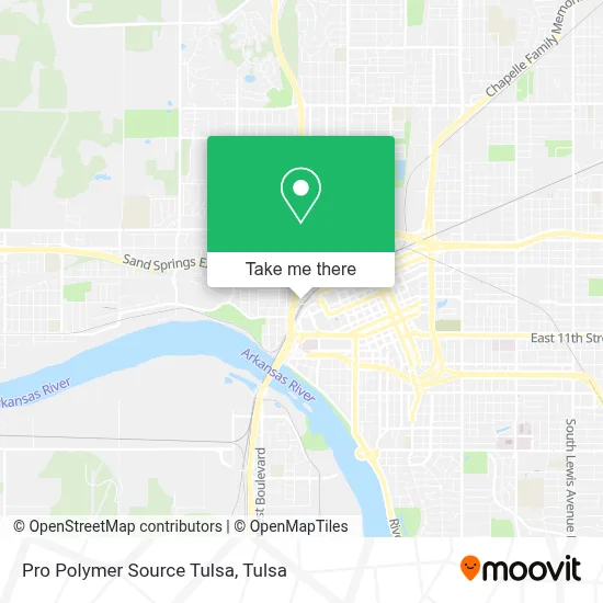 Pro Polymer Source Tulsa map