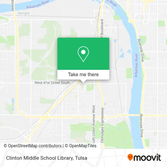 Clinton Middle School Library map