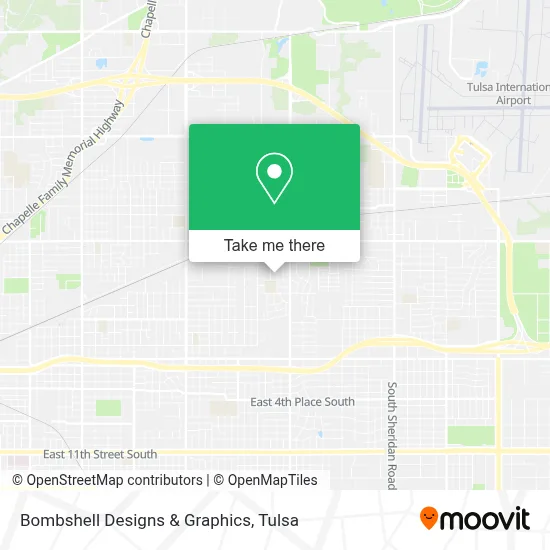 Bombshell Designs & Graphics map