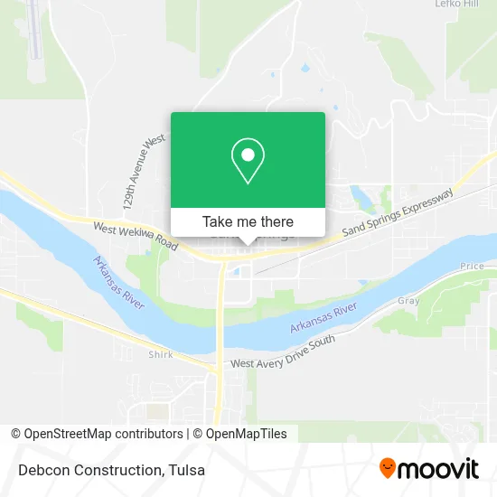 Debcon Construction map