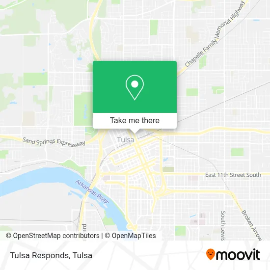 Tulsa Responds map