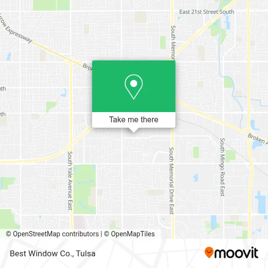 Best Window Co. map