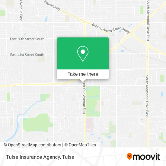 Tulsa Insurance Agency map