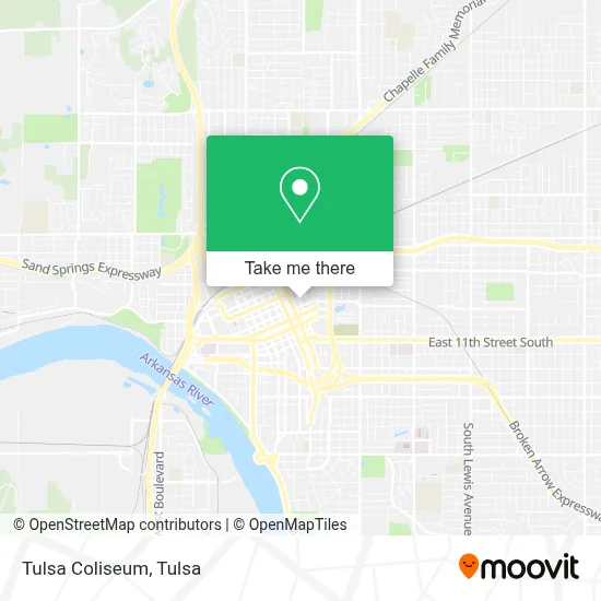 Tulsa Coliseum map