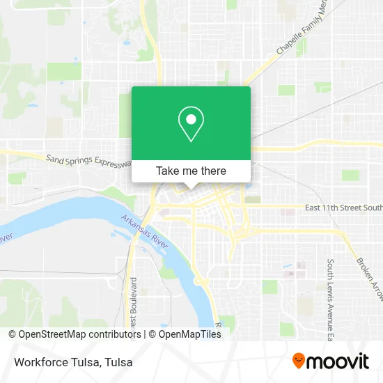 Workforce Tulsa map