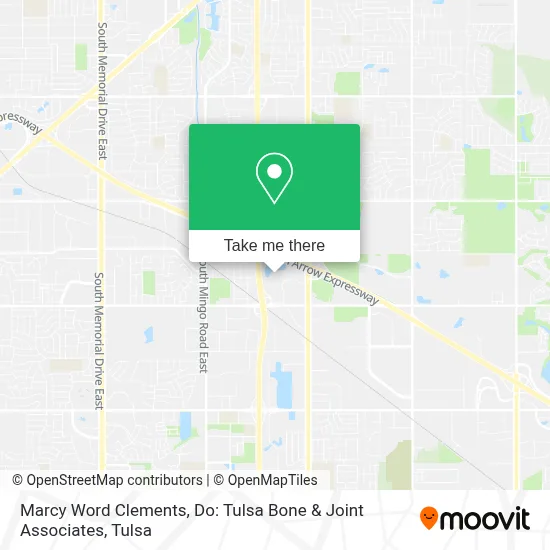 Marcy Word Clements, Do: Tulsa Bone & Joint Associates map