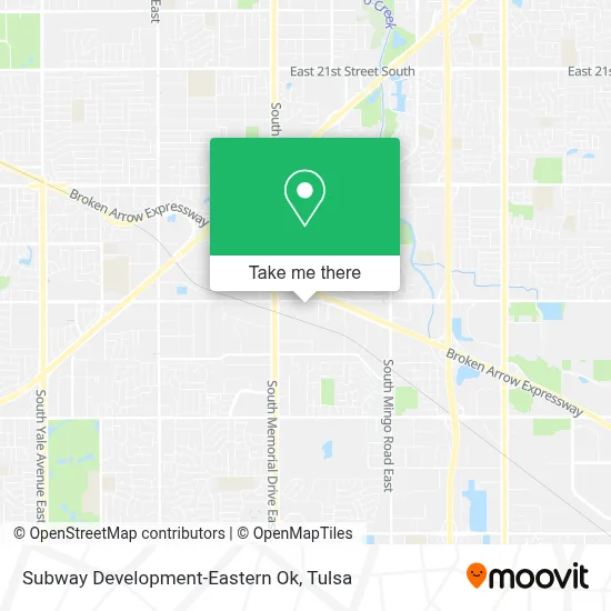 Subway Development-Eastern Ok map