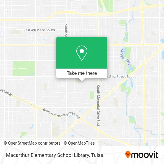 Macarthur Elementary School Library map