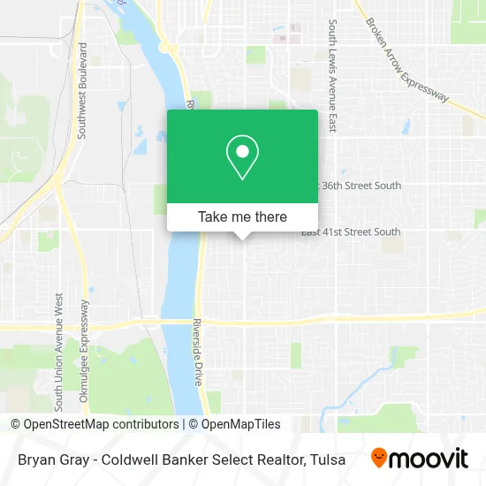 Bryan Gray - Coldwell Banker Select Realtor map
