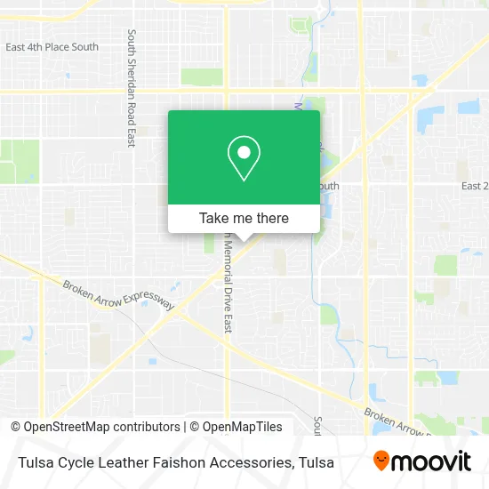Tulsa Cycle Leather Faishon Accessories map