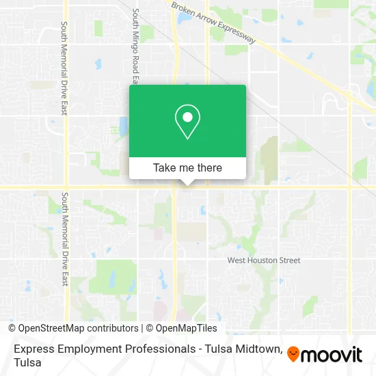 Express Employment Professionals - Tulsa Midtown map