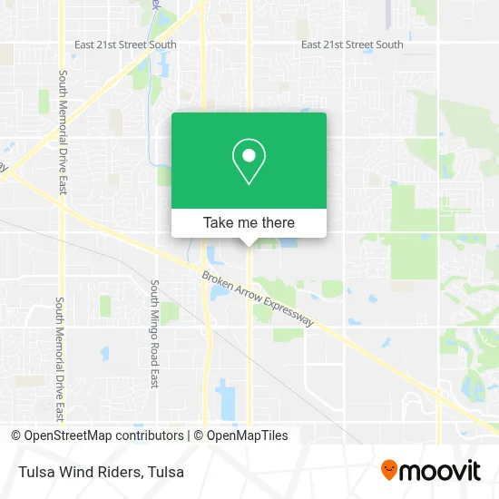 Tulsa Wind Riders map
