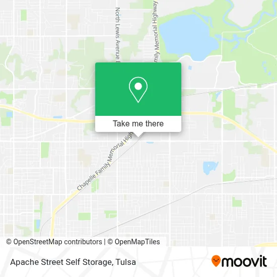 Apache Street Self Storage map