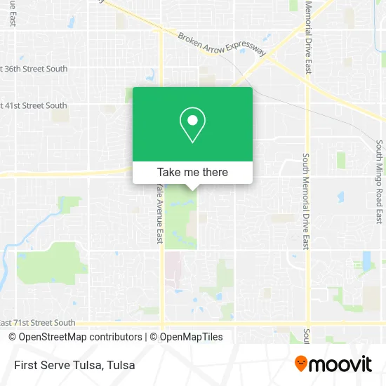 First Serve Tulsa map