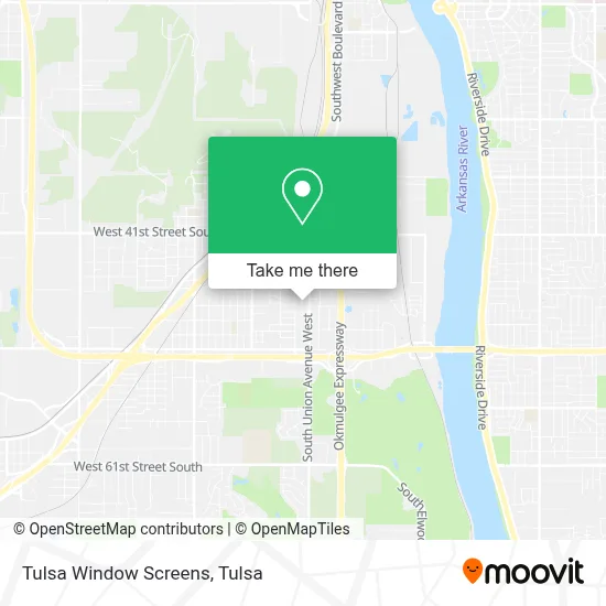 Tulsa Window Screens map