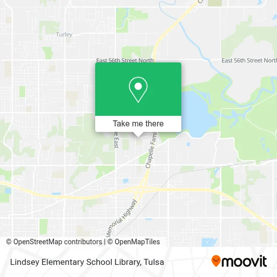 Lindsey Elementary School Library map