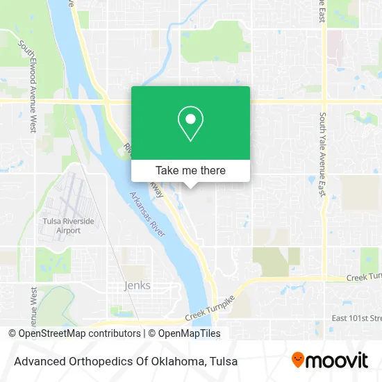 Advanced Orthopedics Of Oklahoma map