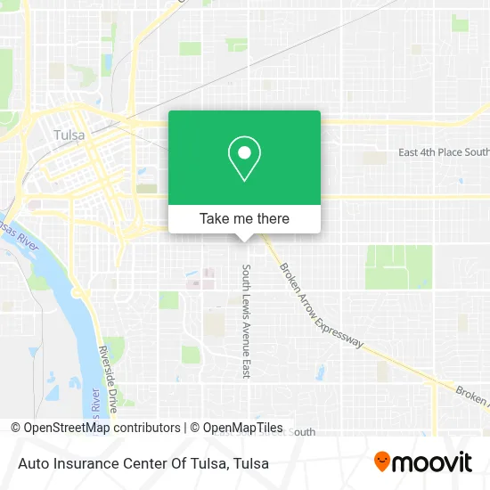 Auto Insurance Center Of Tulsa map