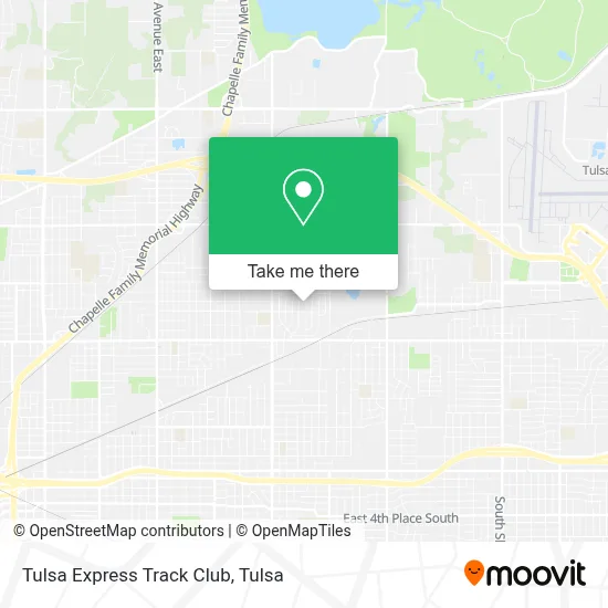 Tulsa Express Track Club map