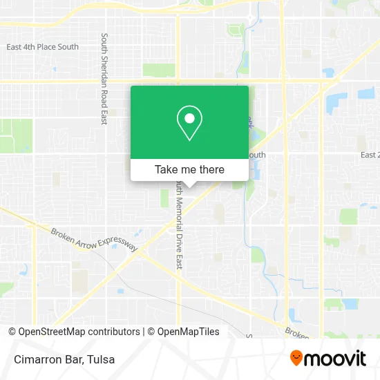 Cimarron Bar map