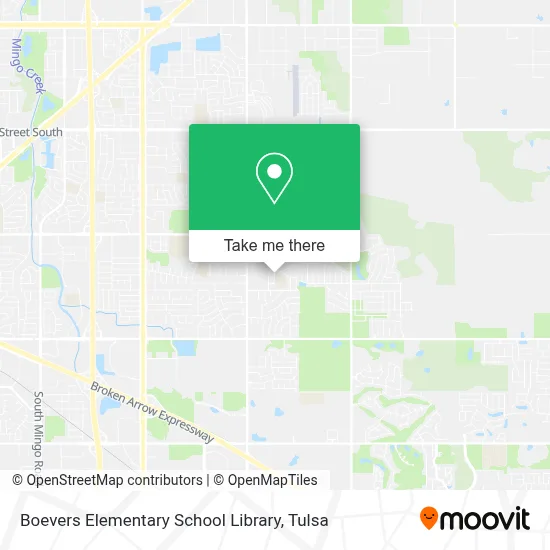 Boevers Elementary School Library map