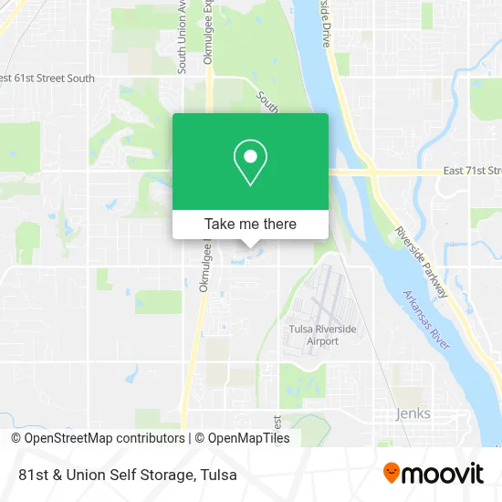81st & Union Self Storage map
