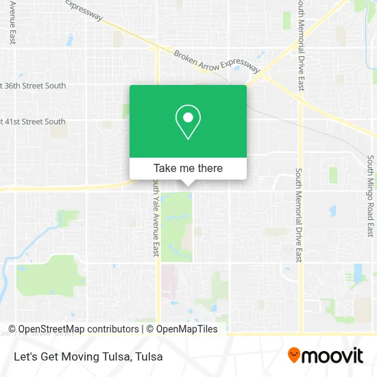 Let's Get Moving Tulsa map
