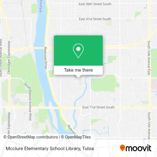 Mcclure Elementary School Library map