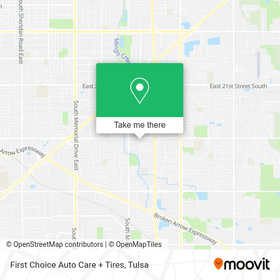 First Choice Auto Care + Tires map