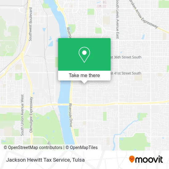 Jackson Hewitt Tax Service map