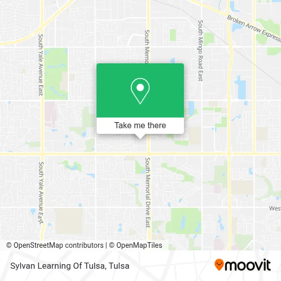 Sylvan Learning Of Tulsa map