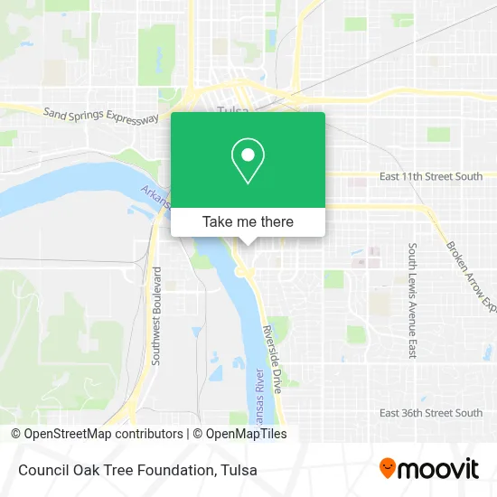 Council Oak Tree Foundation map