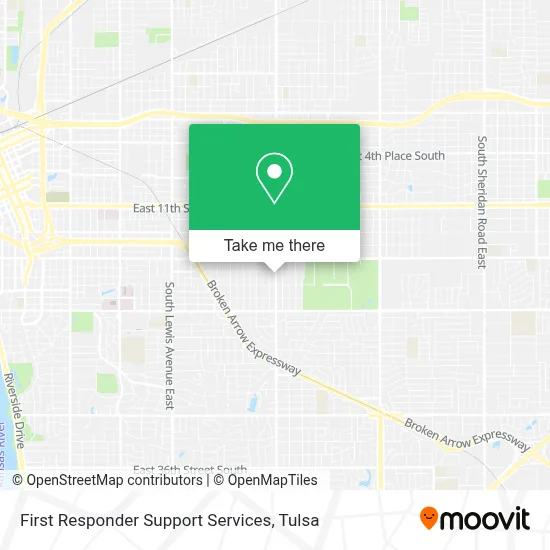 First Responder Support Services map