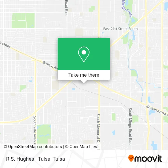 R.S. Hughes | Tulsa map