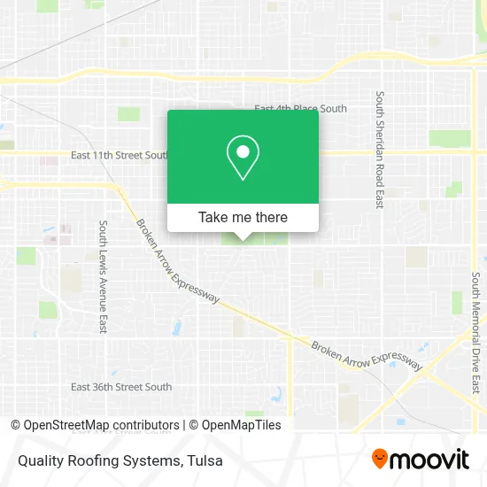 Quality Roofing Systems map