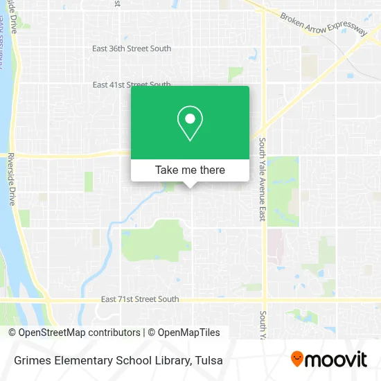 Grimes Elementary School Library map